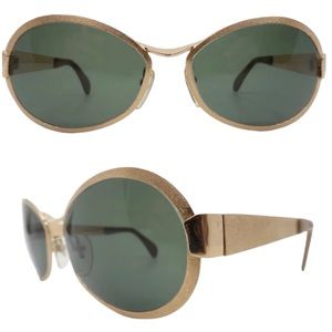 1970s Neostyle Matte Gold Sunglasses, Made in Germany, Unisex